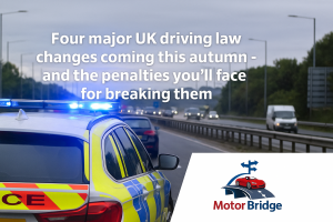 UK driving law changes this autumn