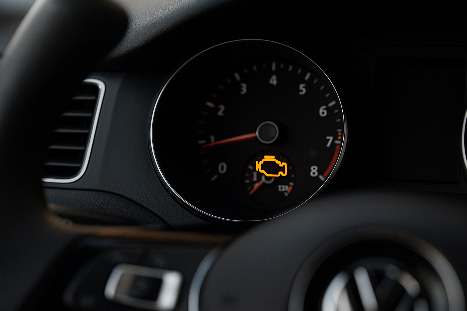 amber engine warning light